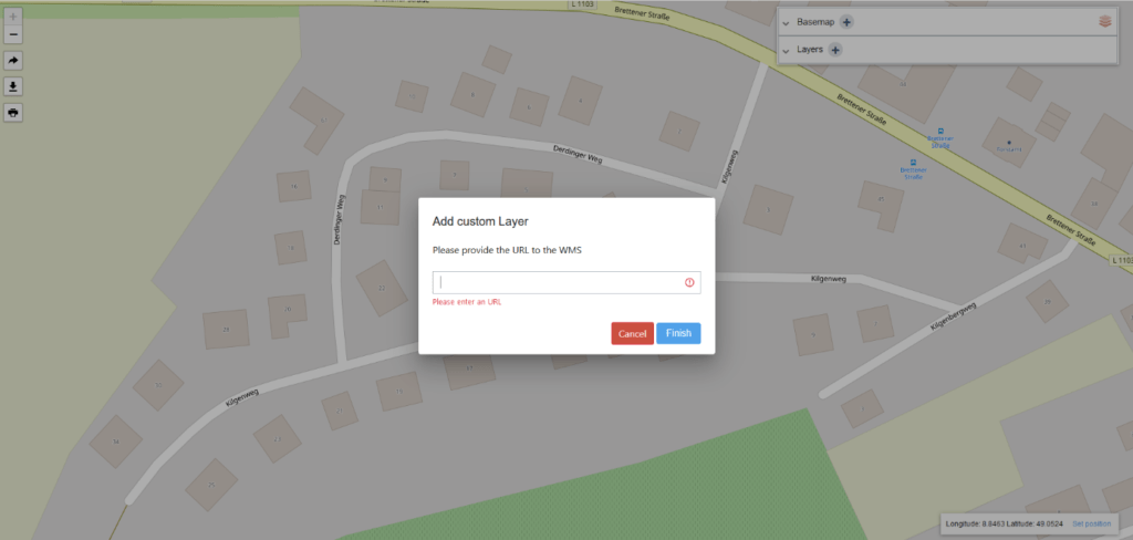external WMS in haleconnect map view