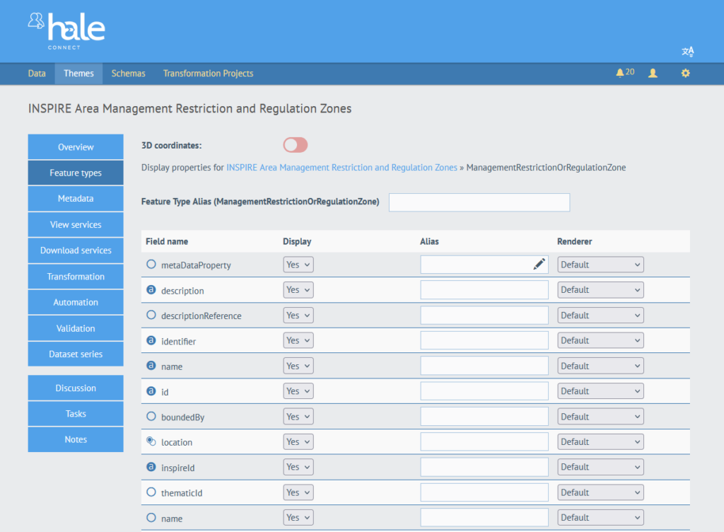 haleconnect codelist labels
