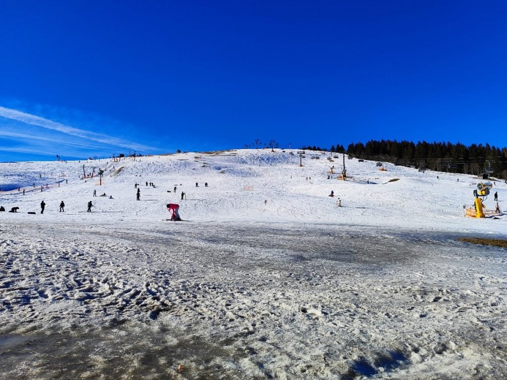 The snowy slopes of Feldberg