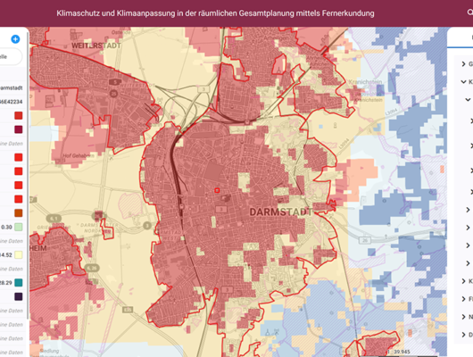 WebGIS for Climate Protection and Adaptation in Hesse, Germany